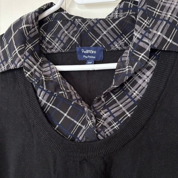 🎉4/30$🎉 Vintage Preppy Layered Top – Size 2X Petite - Picture 2 of 3